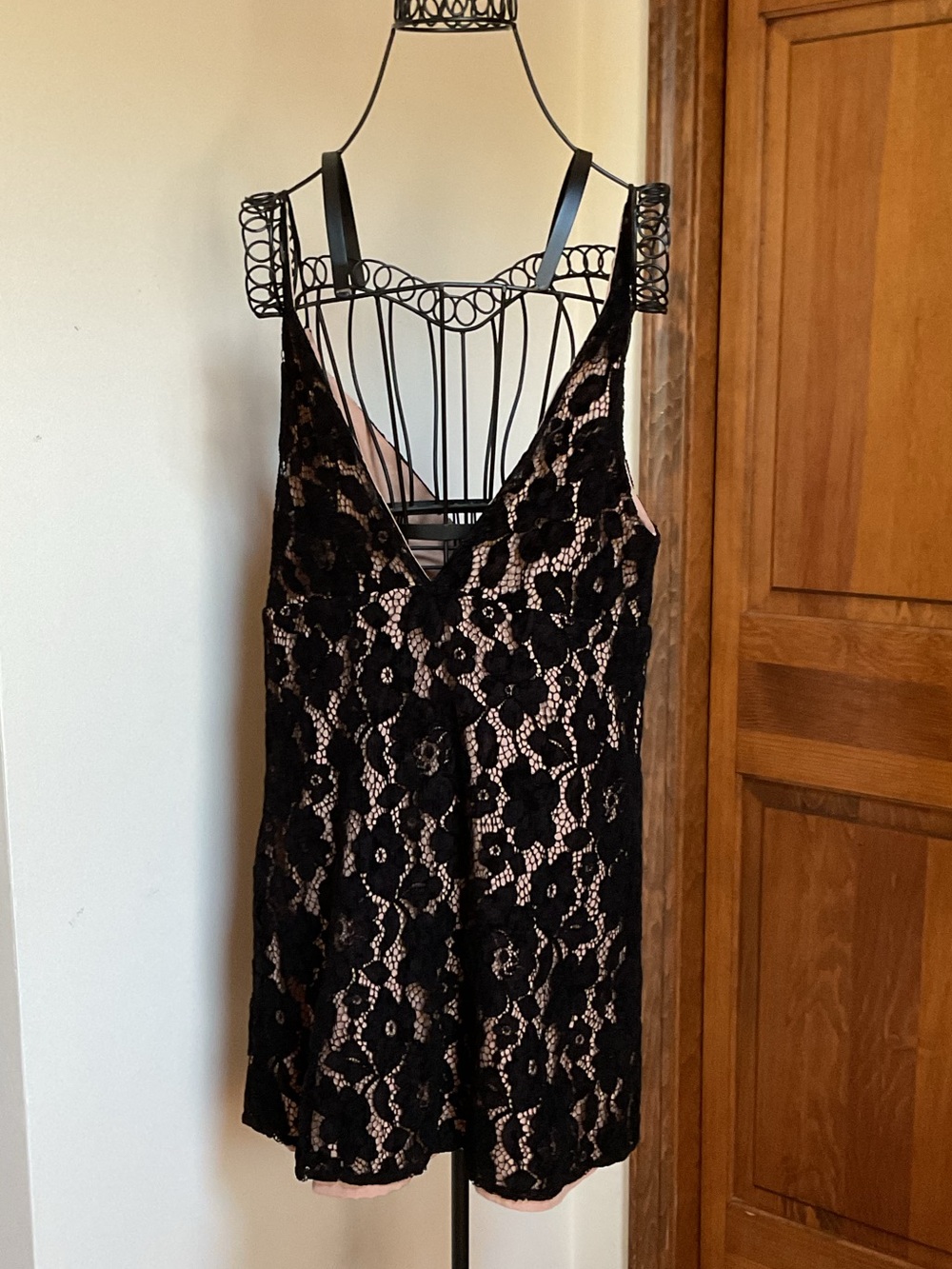 Women’s Free People Dangerous Love Lace Mini Dress Black, 8 - Picture 3 of 6